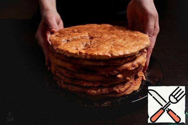 From my amount of dough came out exactly 7 cakes.