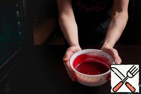Beat with a blender and bring to a boil, stirring constantly. Pour into a cold bowl and let cool.
