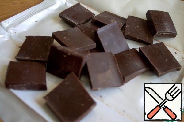 Break the chocolate.