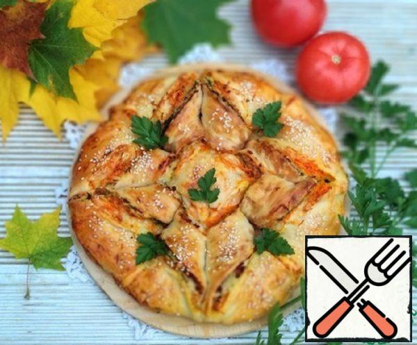 Pie-Pizza with Three Fillings Recipe