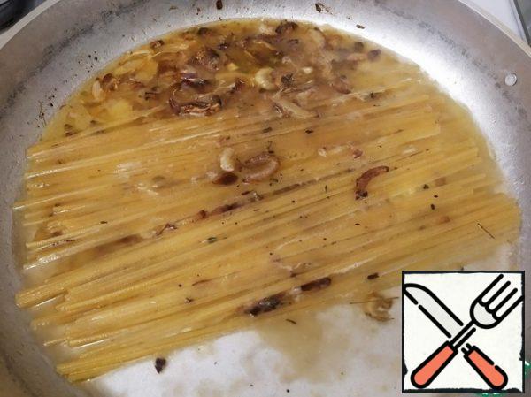 Cook until al dente. Salt to taste.