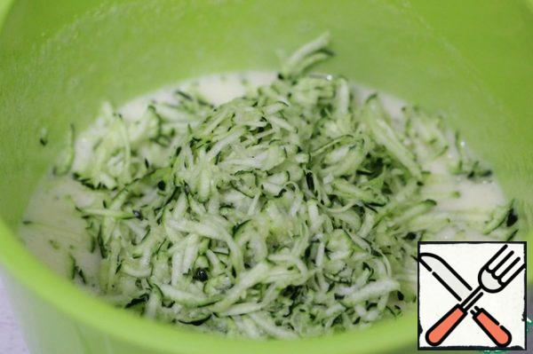 Add to the egg-oil mixture.