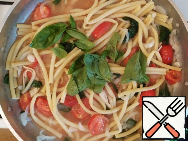 At the end, add the Basil.