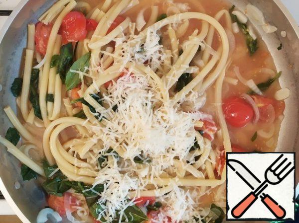 And Parmesan. Stir and remove from heat.