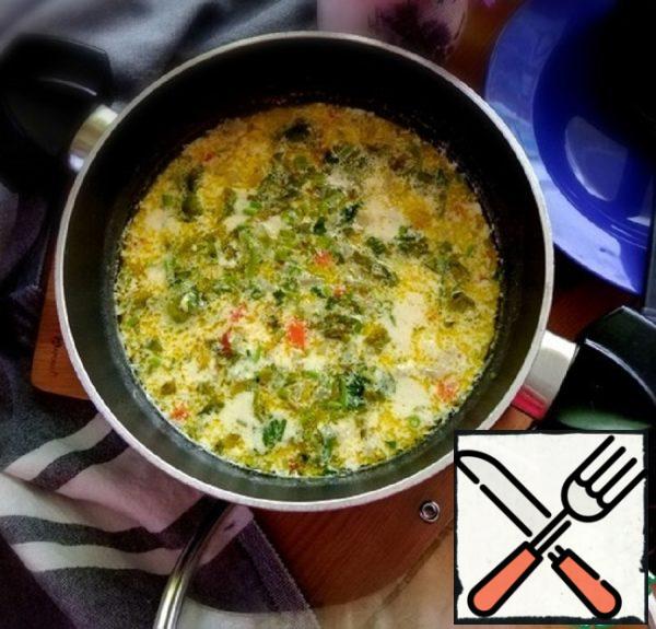 Creamy Vegetable Soup with Brussels Sprouts Recipe