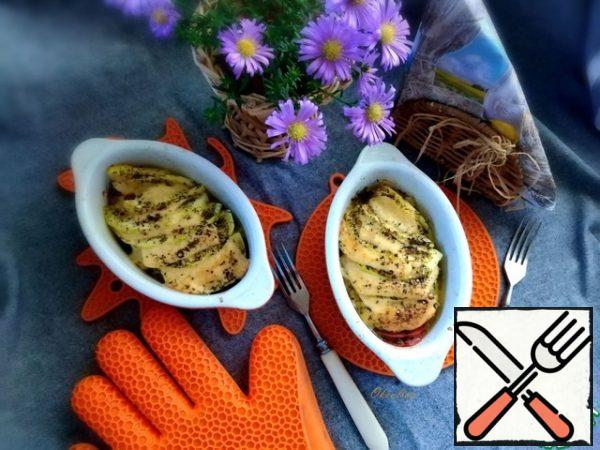 Serve the molds immediately from the oven, hot.
