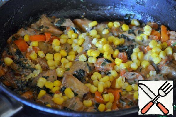 Add the corn.