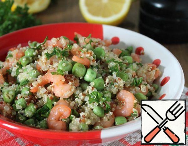 Quinoa Salad with Green Peas and Shrimp Recipe
