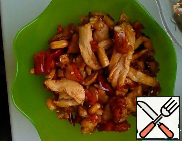 Chicken in oyster Sauce with Nuts Recipe