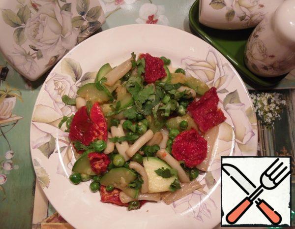 Warm Salad with Squid and Zucchini Recipe