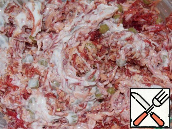 Stir. Add salt and pepper to taste.