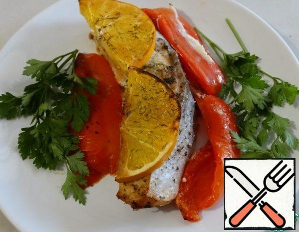 Salmon with Pepper and Oranges Recipe
