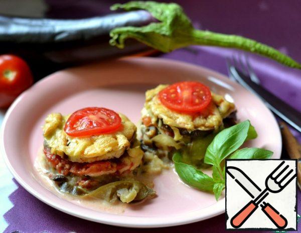 Eggplant baked with Cheese Recipe
