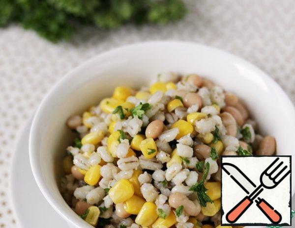 Salad is a side dish of Pearl Barley Recipe