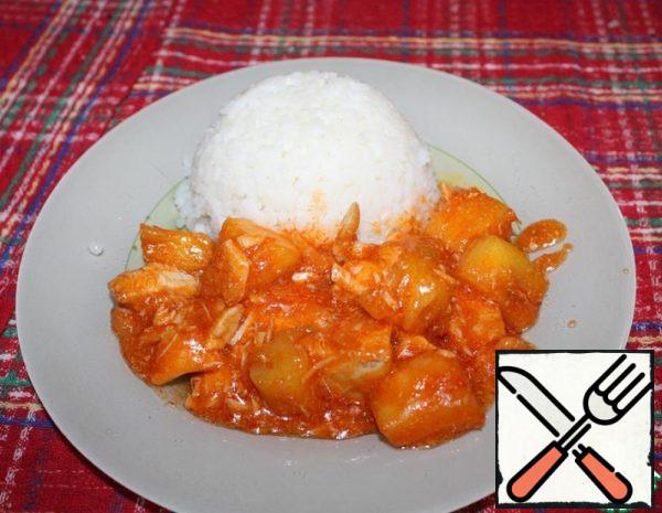 Chicken with Pineapples Recipe