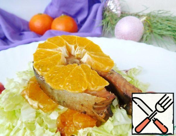 Baked Salmon with Mandarin Oranges Recipe