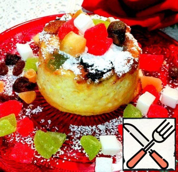I sprinkled it with powdered sugar.