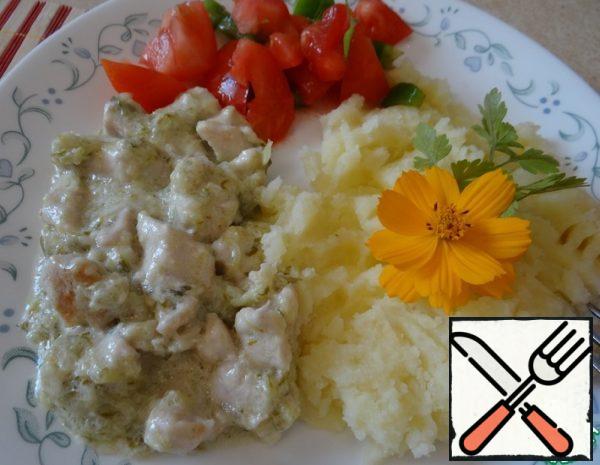 Chicken Breast in a Sauce of pickles Recipe