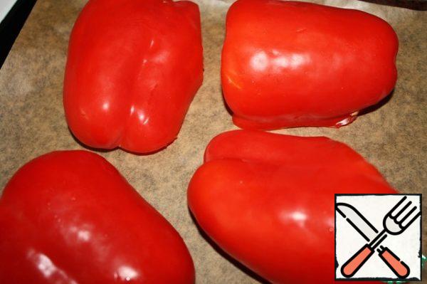 Bake bell peppers in the oven or on the grill.