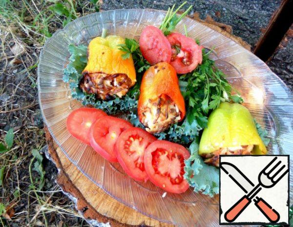 Pepper stuffed with Fish and Vegetables Recipe