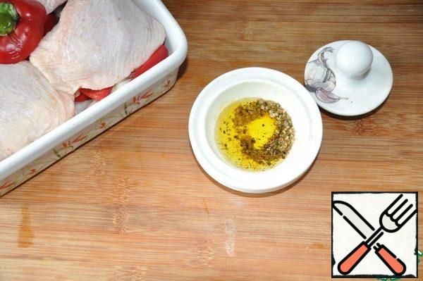 Add salt, vegetable oil and mix.