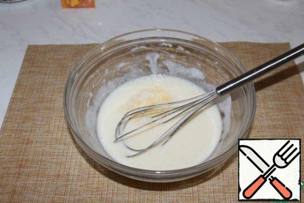 Add the yogurt and butter. Beat with a whisk.