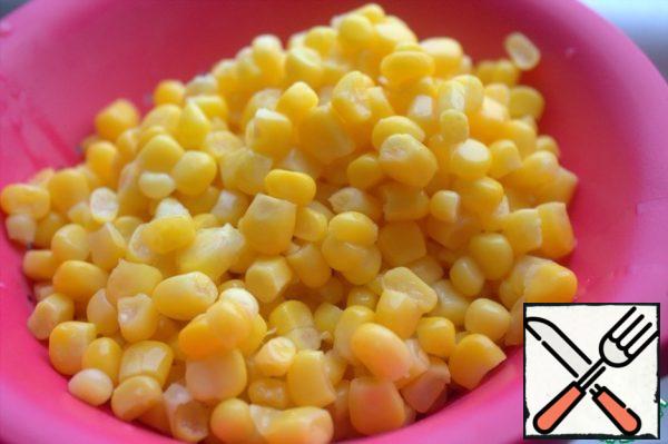 Strain the corn.