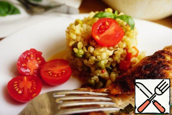 Bulgur comes out tender and fragrant!
