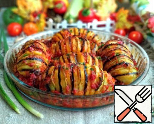Baked Potatoes "Ratatouille" Recipe