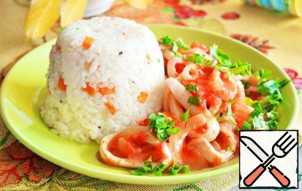 Stewed Squid with Tomatoes and Onions Recipe
