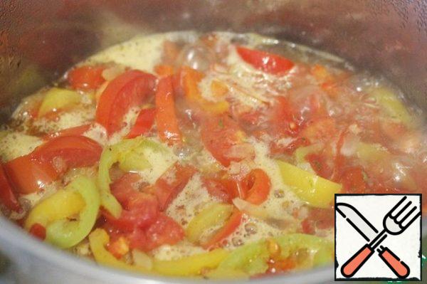 Bring to a boil, reduce the heat to low and simmer for 60-80 minutes.