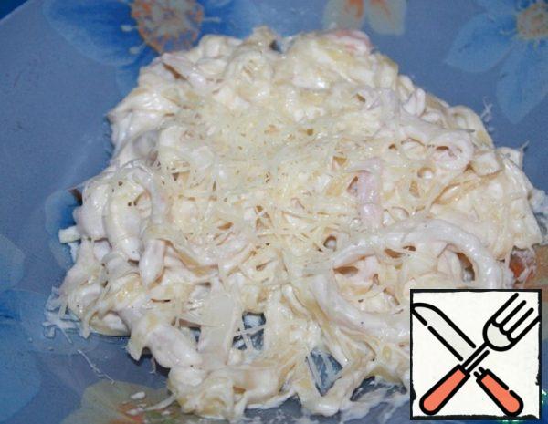 Pasta "Alfredo" with Squid Recipe