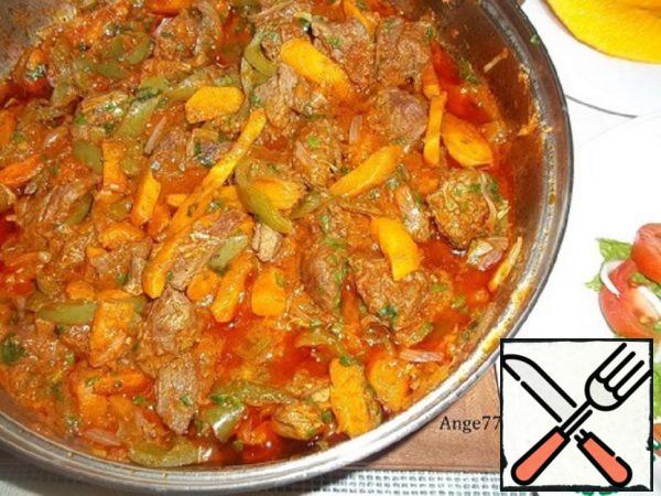Meat Stewed with Vegetables Recipe