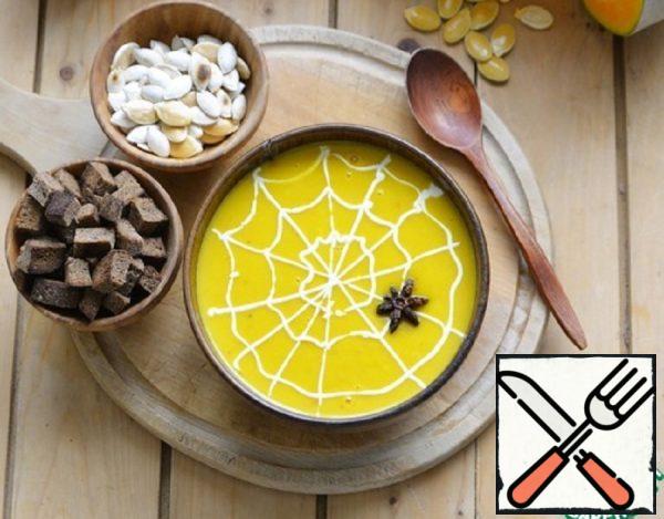 Soup-Puree of Pumpkin "Halloween" Recipe