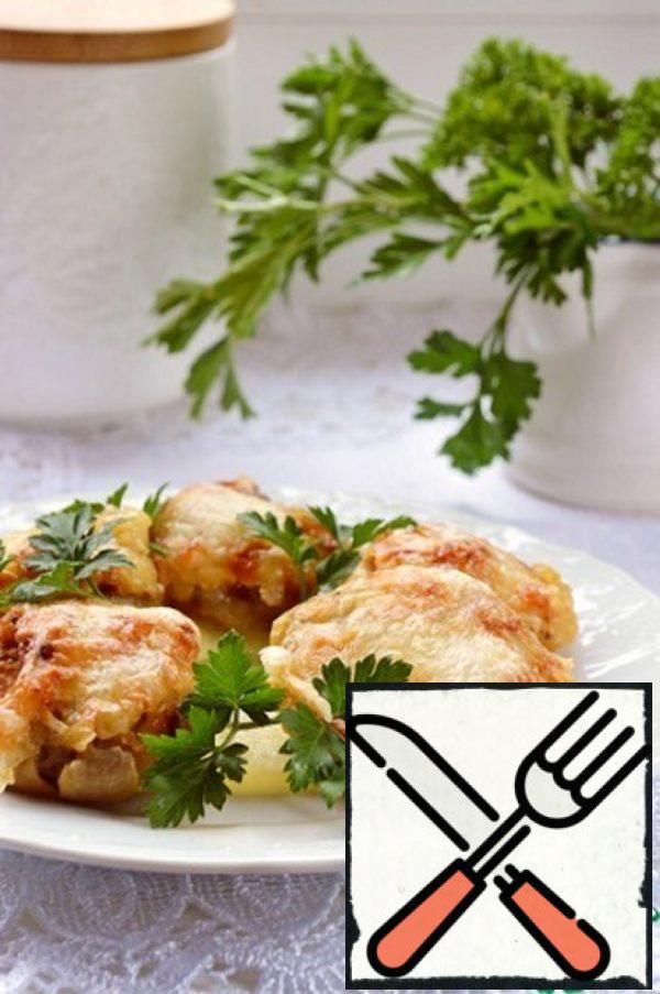 Mushrooms with Chicken and Pineapples Recipe