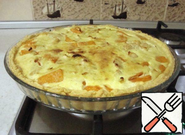 Bake for about 30 minutes, at a temperature of 200-220 degrees.
Be guided by your oven.
It can be served hot or cold.