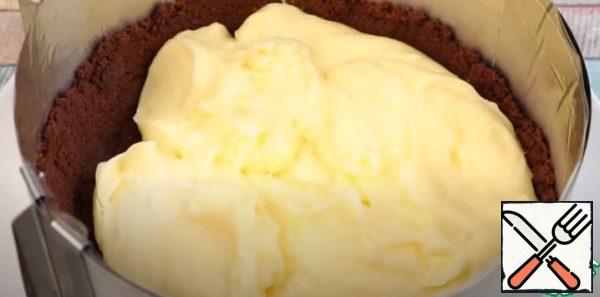 Put all the cream inside the mold.