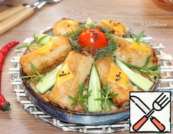 Meat Rolls on a Cabbage Pillow Recipe