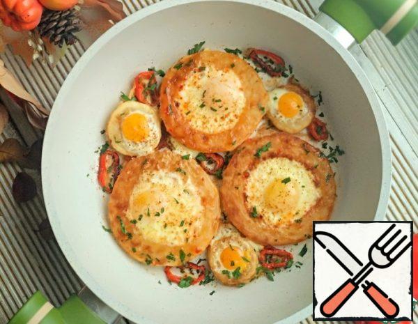 Scrambled Eggs in Zucchini Recipe