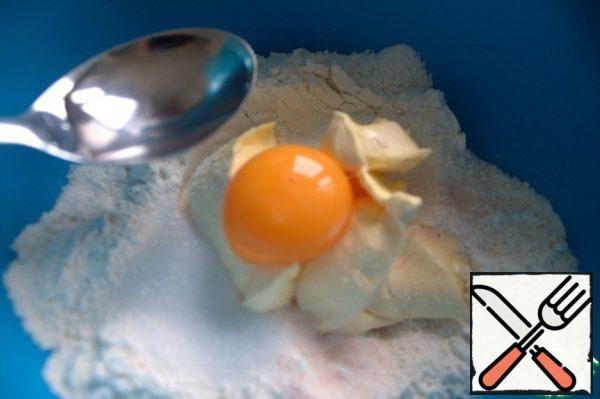 You may also need 1-2 tablespoons of cool water when kneading the dough, but first try to knead without water.
