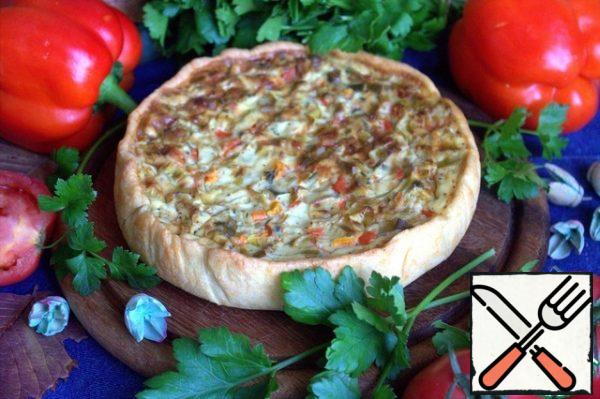 Quiche is served both warm and cold.
