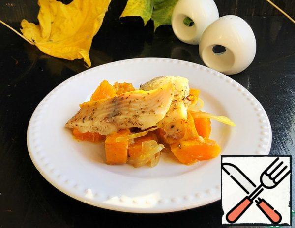Fish fillet on a Pumpkin Pillow Recipe