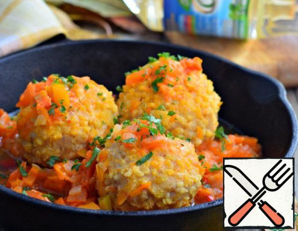 Chicken Meatballs in Vegetable Sauce Recipe