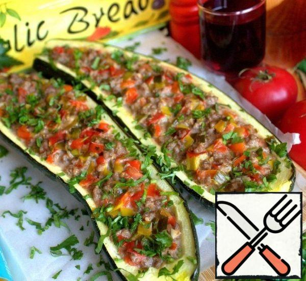 Vegetable Boats with Minced Meat Recipe