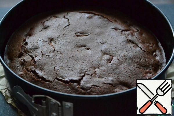 Ready cake to cool in the form of.
