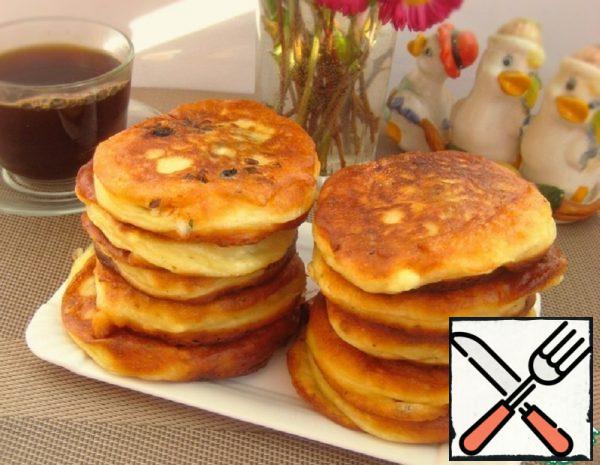 Cottage Cheese Pancakes with Mushrooms Recipe