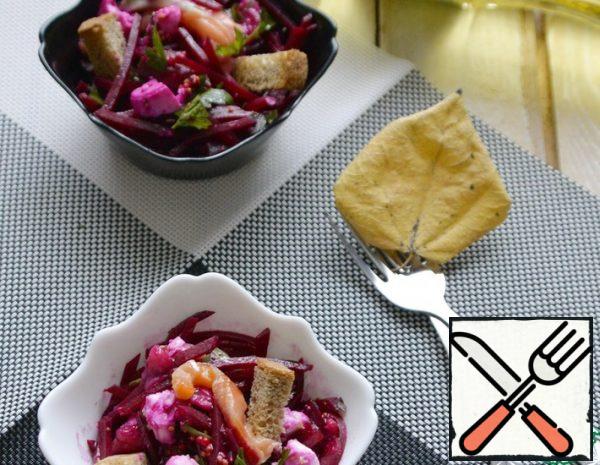 Beetroot Salad with salted Salmon Recipe