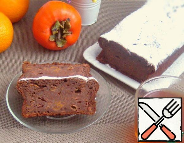 Chocolate Cupcake with Persimmon and Zest Recipe