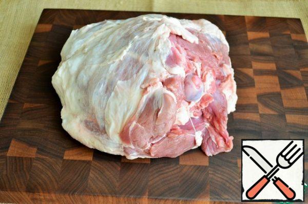 Wash the meat.