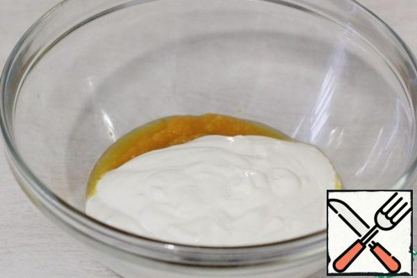 Add the yoghurt.